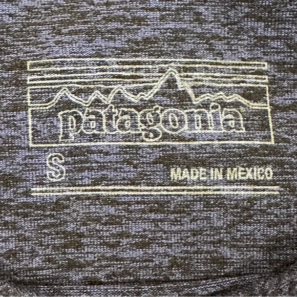 Patagonia Women Seabrook Dress 3/4 Sleeve Faux Wrap Back UPF 50+ Moon Blue Small - Picture 7 of 7